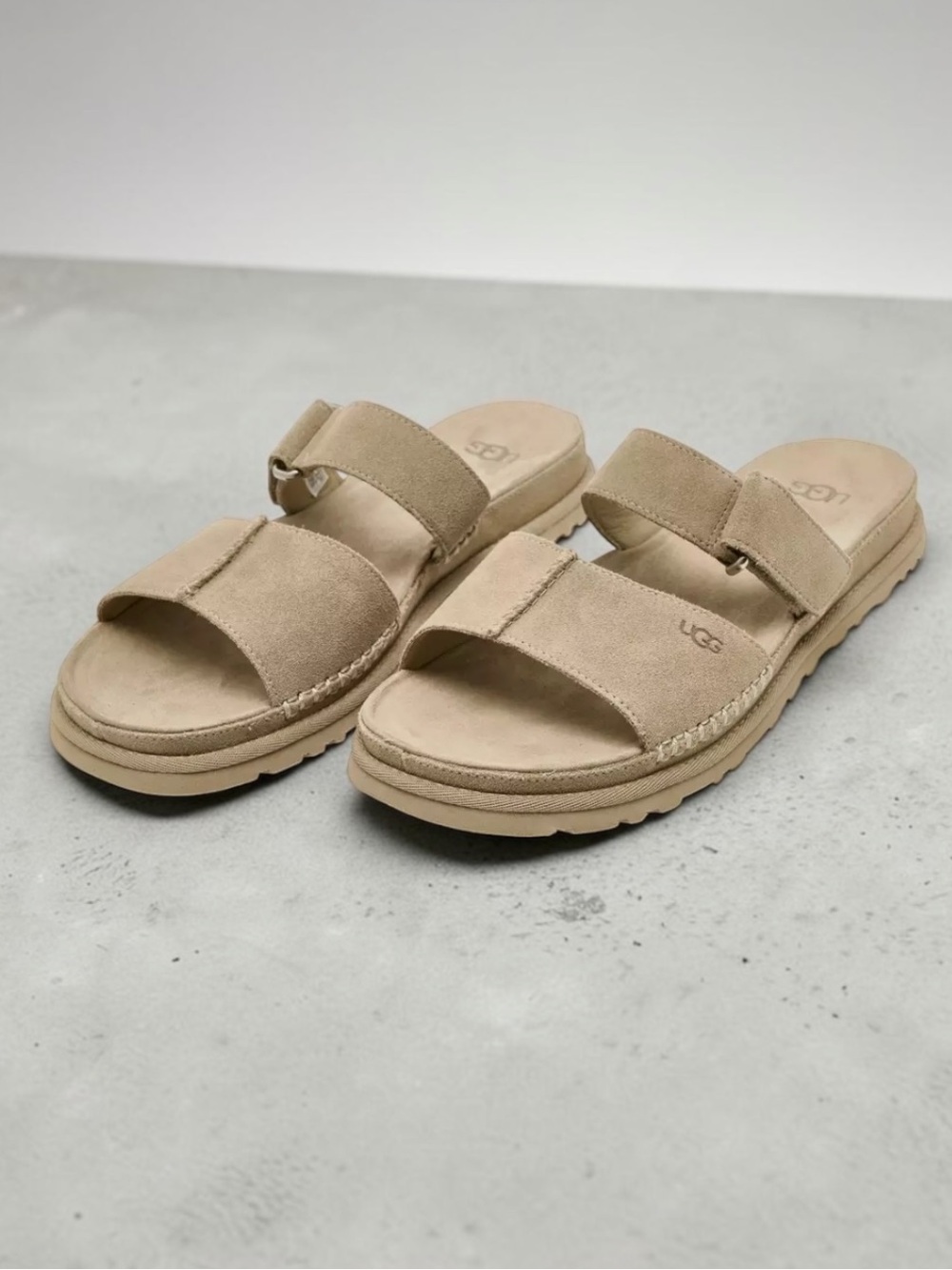 🌻UGG GoldenGaze Slide Sandals Women's Slip On Platform Open Toe Size 11